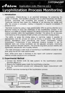 Freeze-Drying Process Monitoring