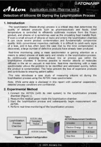 Detection of Silicone Oil During Freeze-Drying Process