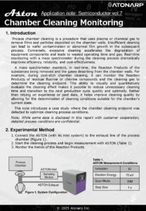 Chamber Cleaning Monitoring